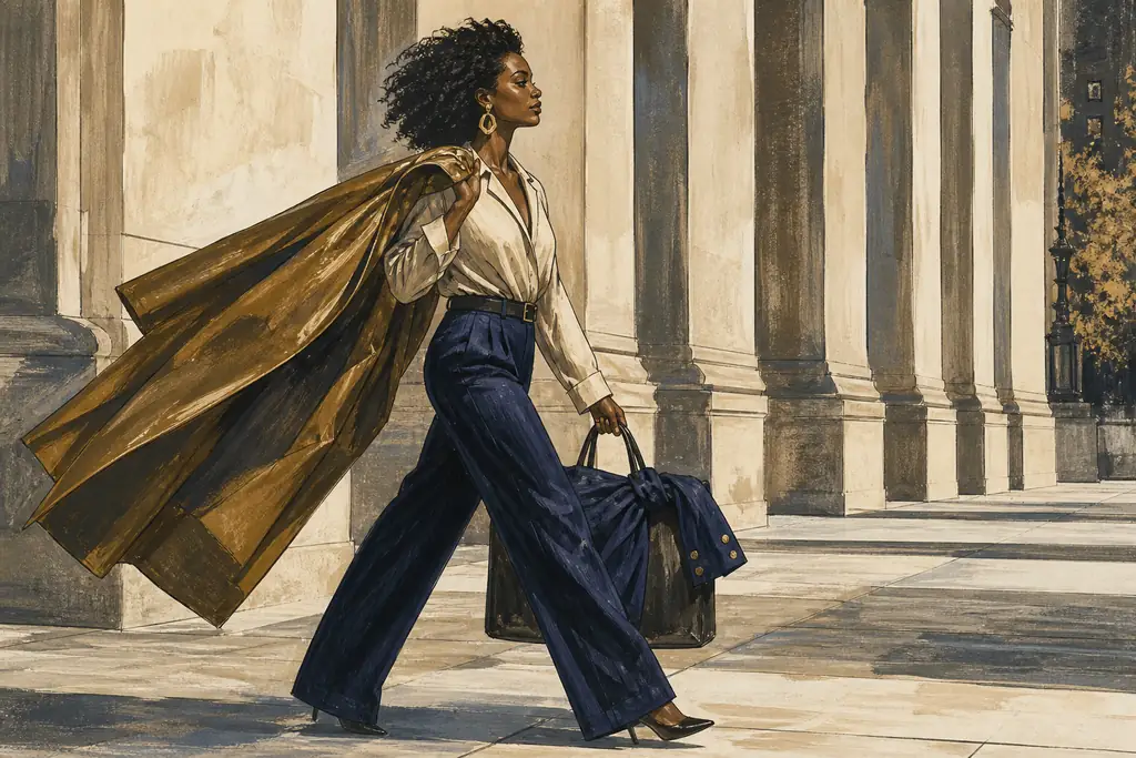 Flamboyant Natural original editorial wardrobe comparison scene