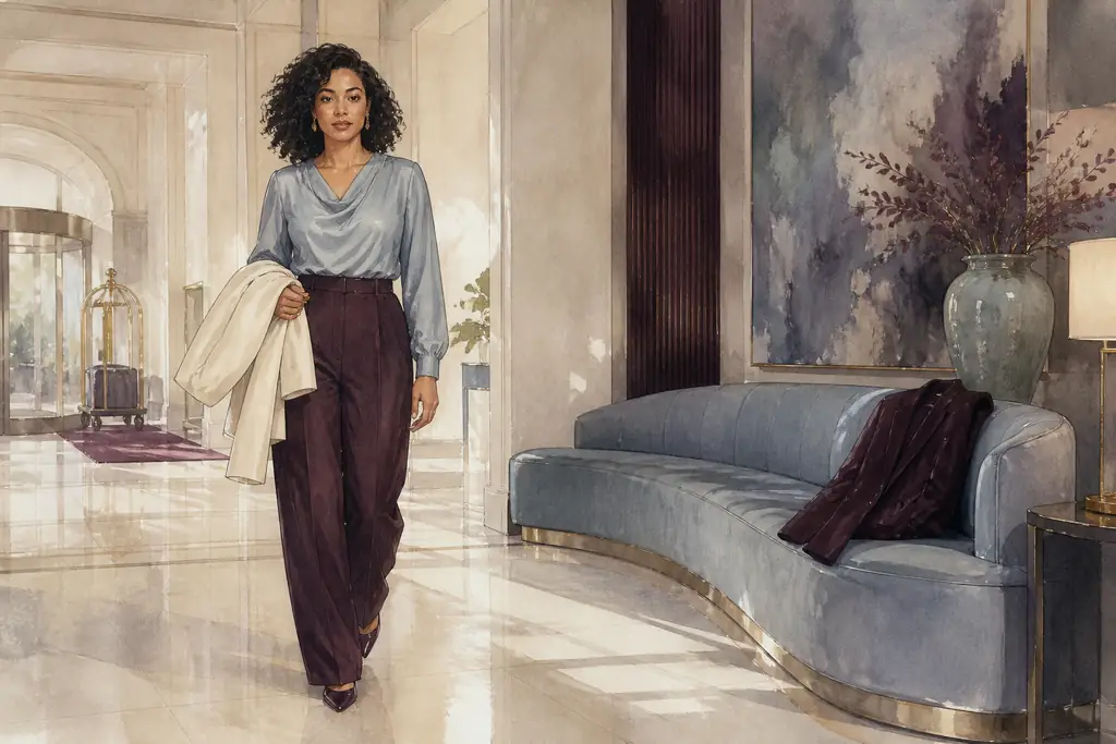 Soft Classic original editorial wardrobe comparison scene