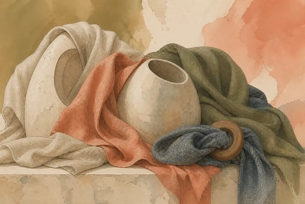 Soft Natural original atmospheric abstract still life, not textile evidence