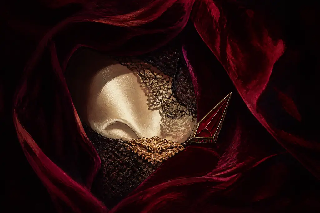 Theatrical Romantic original atmospheric abstract still life, not textile evidence
